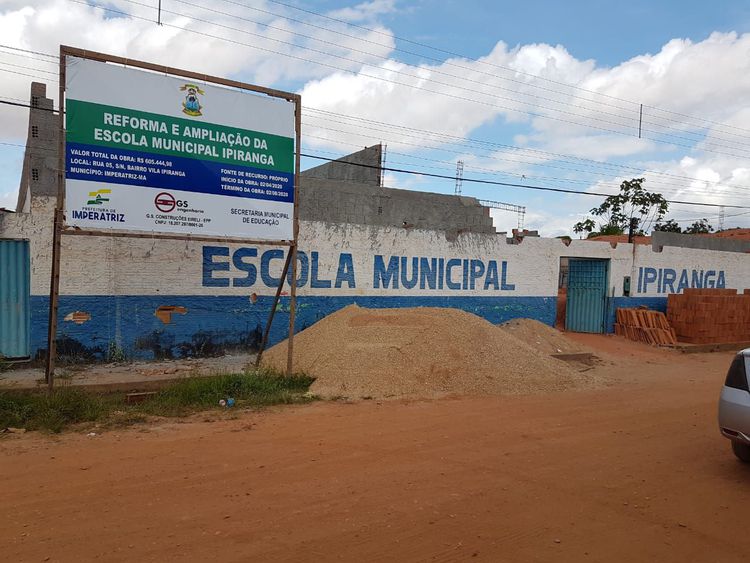 Escola Ipiranga está sendo reconstruída pela Prefeitura