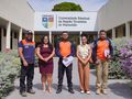 Representantes da Defesa Civil e Uemasul firmando parceria para realizar estudo sobre os riachos que cortam a cidade.
