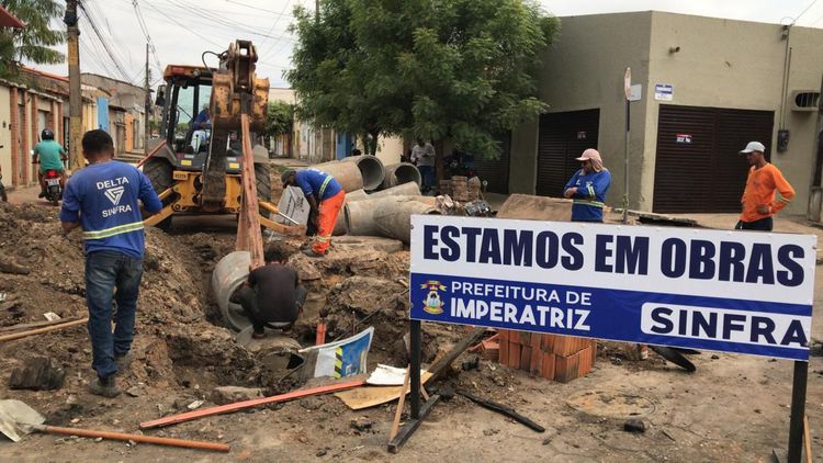 Obras de drenagem reduzem impacto das chuvas nos bairros de Imperatriz