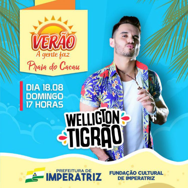Welligton Tigrão se apresenta na Praia do Cacau