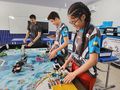 Equipe da Escola Municipal Marley Sarney em treinamento intensivo para os desafios do torneio.