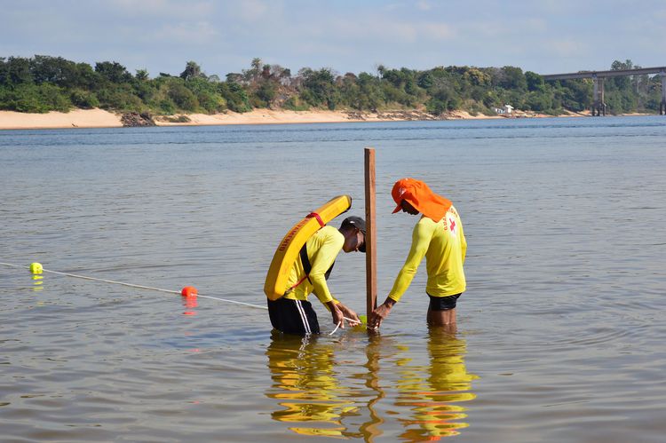 Defesa Civil inspeciona áreas de banho do rio Tocantins