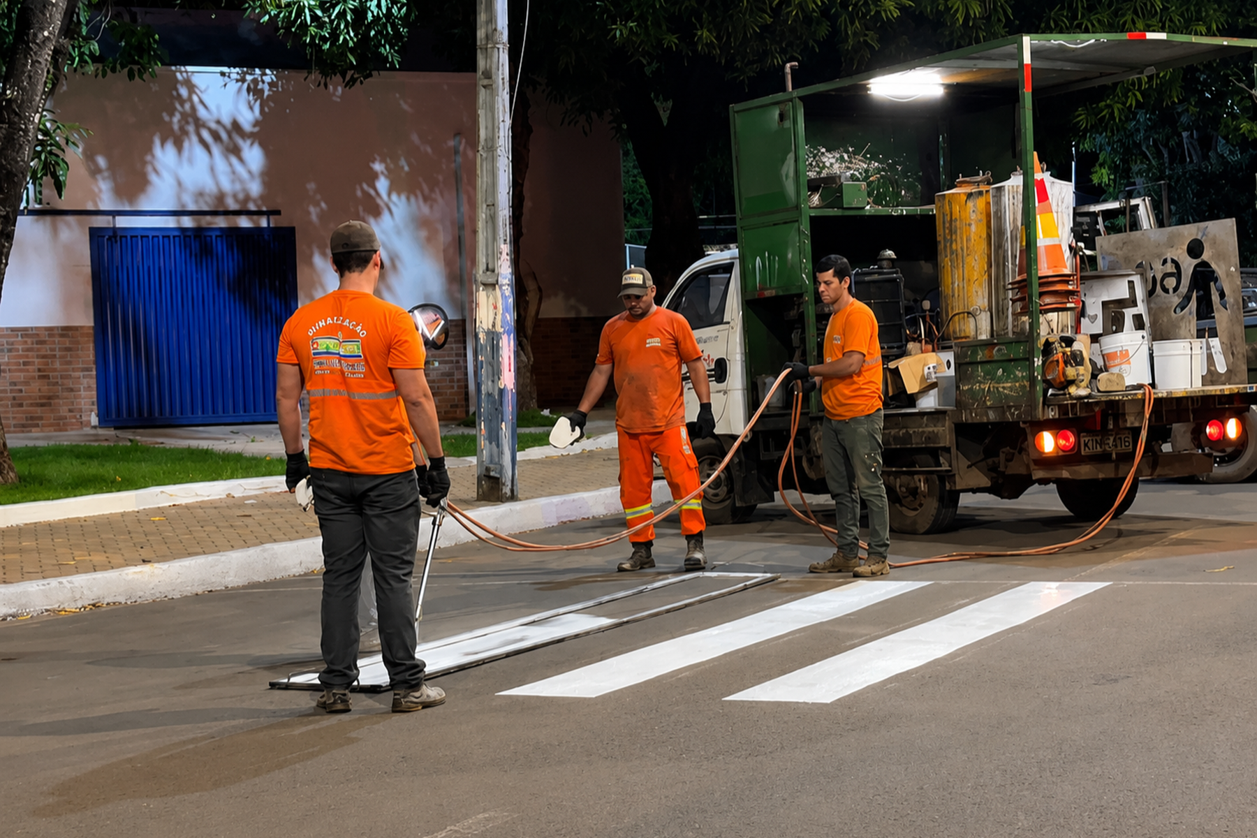 Prefeitura de Imperatriz intensifica sinalização viária e já implantou cerca de 550 faixas de pedestres na cidade