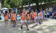 Crianças participaram de diversas atividades esportivas.