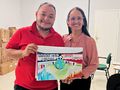 Entrega, na Secretaria Municipal de Educação (SEMED), de um dos desenhos que irá concorrer no 16º Concurso de Desenhos Afro 2026.