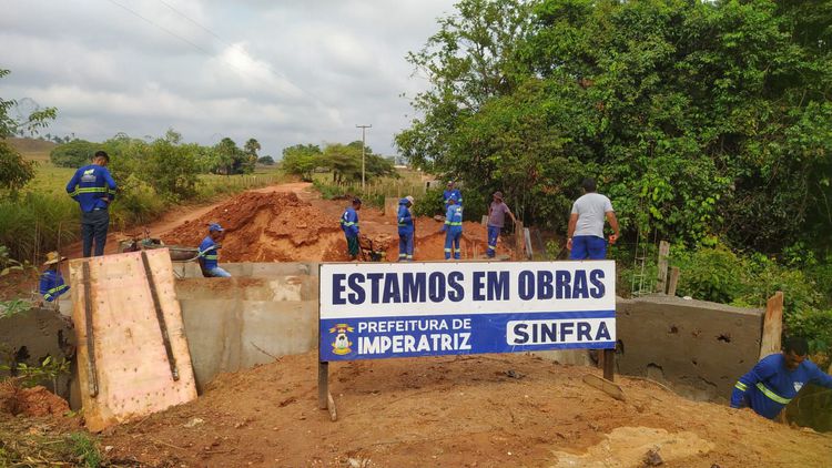 Construção da ponte na estrada do Angical entra em nova etapa