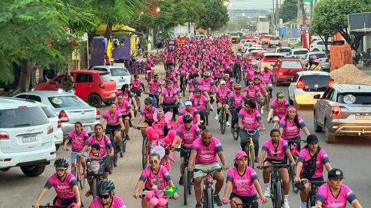 5º Pedal Solidário Outubro Rosa arrecada quatro toneladas de alimentos em Imperatriz
