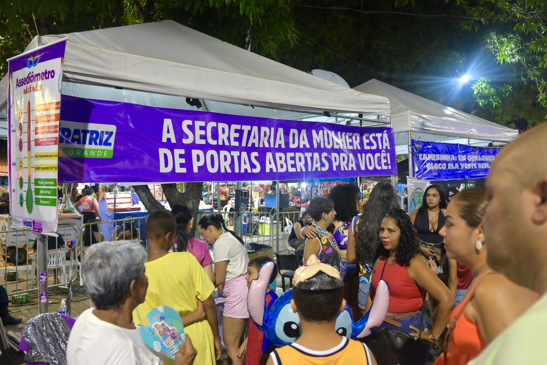 Secretaria da Mulher realiza campanha “Carnaval Sem Assédio” com ações de prevenção durante o Carnaval da Prefs