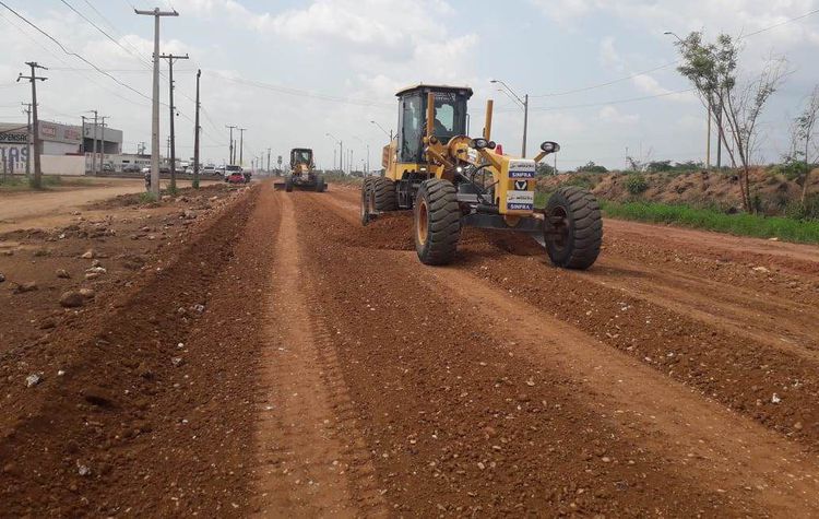 Prefeitura realiza obras de terraplanagem para pavimentação de acesso ao Itamar Guará