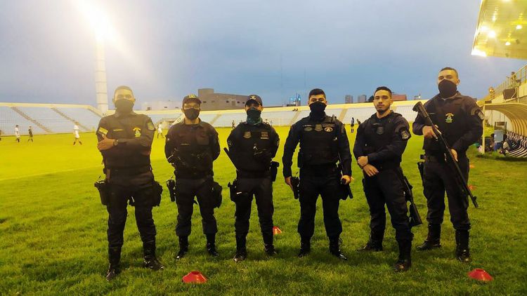 Guarda Municipal atua durante jogo de futebol no Frei Epifânio
