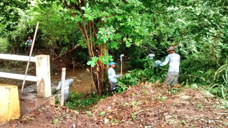 Serviço de limpeza dos riachos chega ao Grande Vila Nova