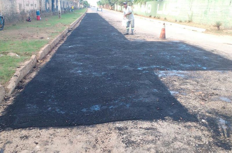 Recuperação asiática da estrada do Balneário (Avenida Ribamar Fiquene), sentido Praia do Cacau
