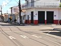 Sinalização na rua Godofredo Viana a com a Treze de Maio.