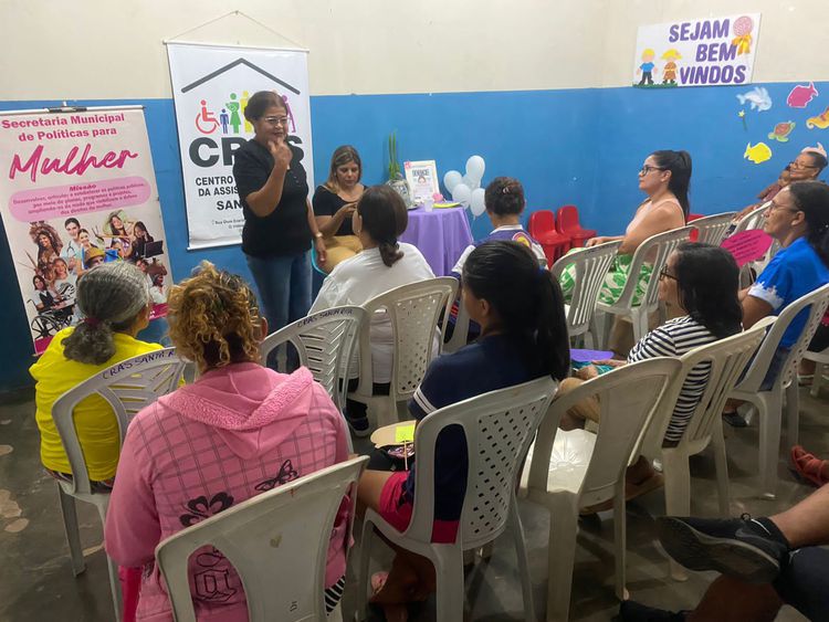 Violência doméstica é tema abordado em palestra educativa no CRAS Santa Rita