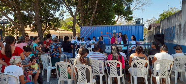 Campanha Agosto Lilás é levada ao Conjunto Habitacional Itamar Guará