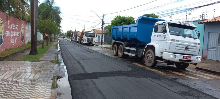 Começa obra de recapeamento asfáltico da Rua Rio Grande do Norte na Nova Imperatriz