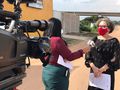 Titular da Semmarh, Rosa Arruda, em entrevista a imprensa