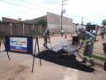 Equipe recupera camada asfaltica em diversas ruas da cidade. Já foram aplicadas mais de 1,4 toneladas de asfalto com recursos exclusivos da Prefeitura