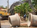 Obra de drenagem profunda em andamento na Avenida Jacob, que vai garantir mais segurança e qualidade de vida para os moradores da Vila Redenção e bairros adjacentes.