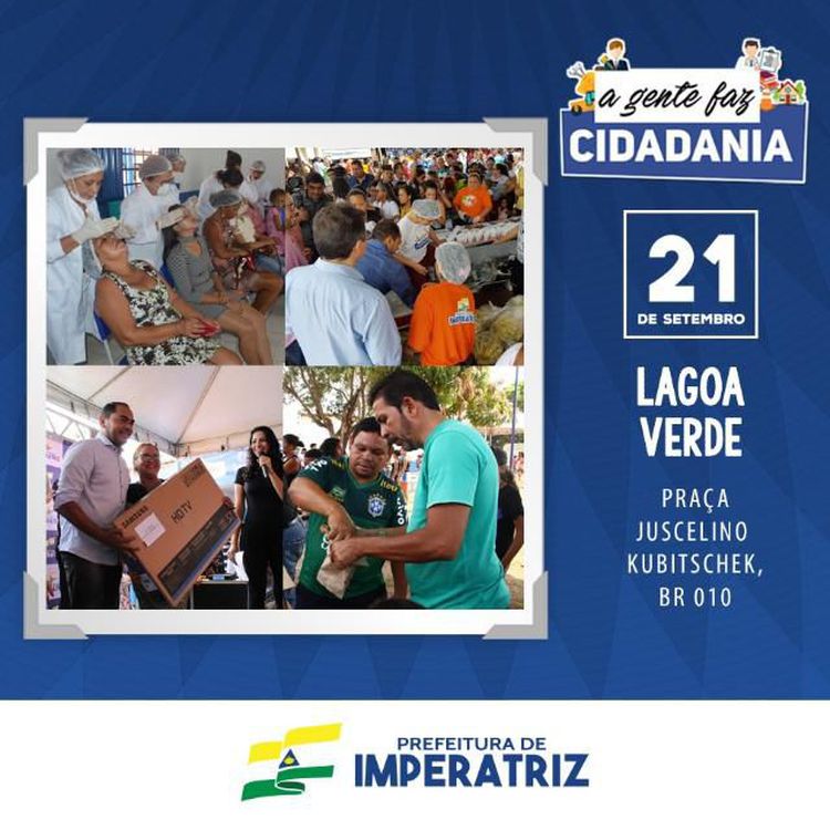 Torneios marcam passagem da caravana de 'A Gente Faz Cidadânia' pelo  Povoado Lagoa Verde - Prefeitura Municipal de Imperatriz