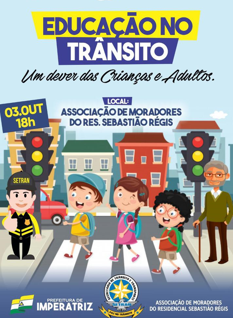 Palestra sobre Educação no Trânsito será realizada no Sebastião Régis