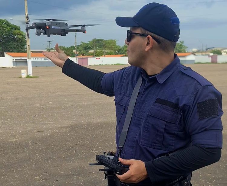 Agente da Guarda Municipal participa de treinamento para pilotagem de drone