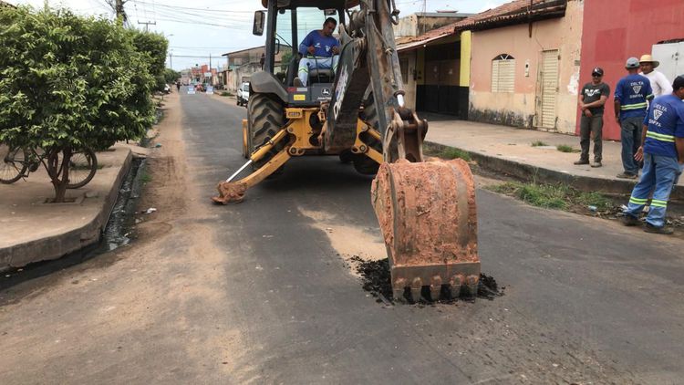 Obras de drenagem profunda avançam nos bairros de Imperatriz