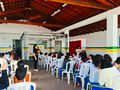 Palestra educativa realizada pela equipe de Acompanhamento Escolar na Escola Municipal Professor José Siney Ferraz.