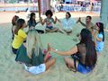 Usuários do CAPS participam de ação na Praia do Cacau