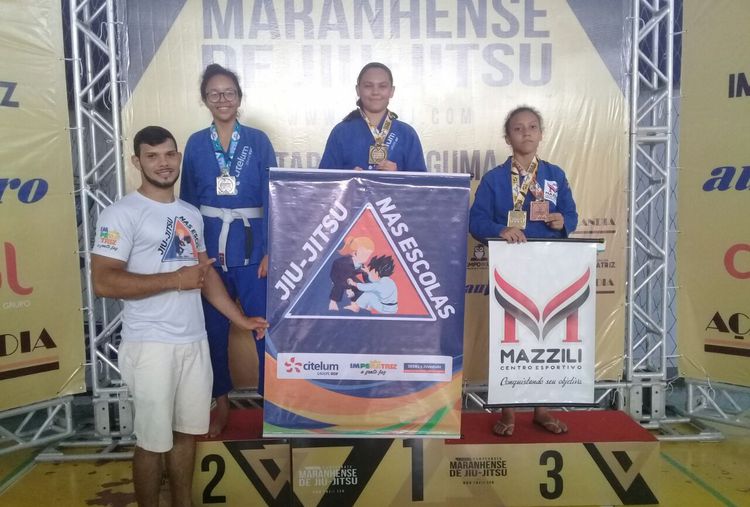 Projeto "Jiu-Jitsu nas escolas" conquista medalhas em Campeonato Maranhense