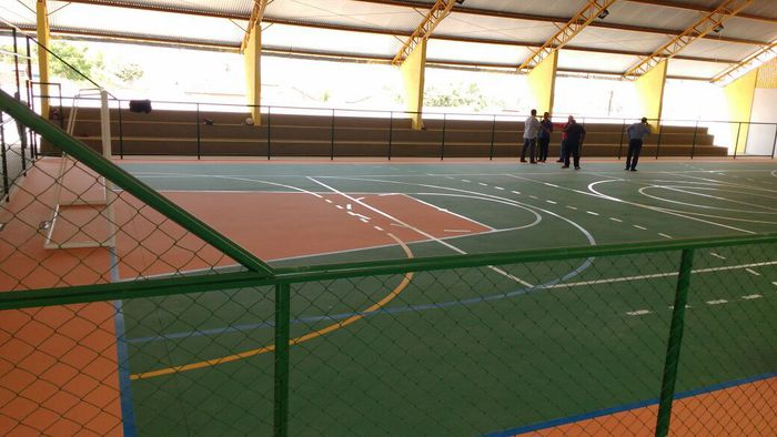 Quadra Poliesportiva Escola Professor José de Queiroz pronta para inauguração