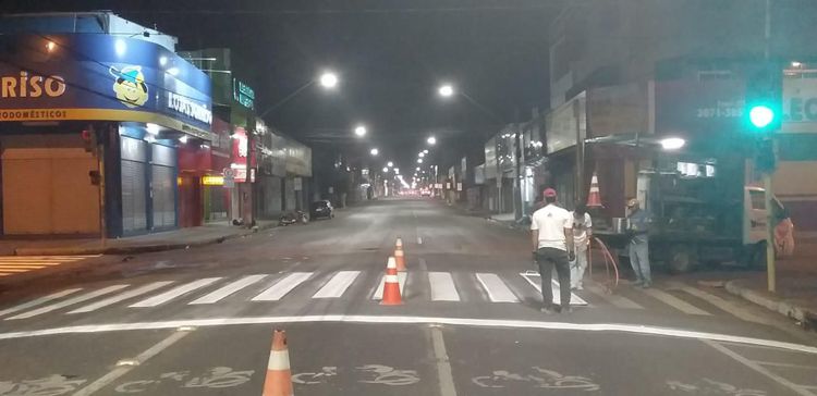 Setran renova faixas de pedestres na Avenida Getúlio Vargas