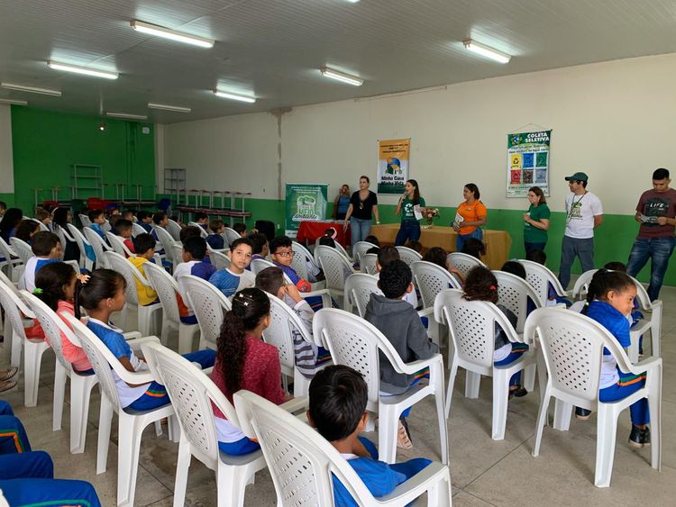 Escola Domingos Moraes recebe projeto de educação ambiental