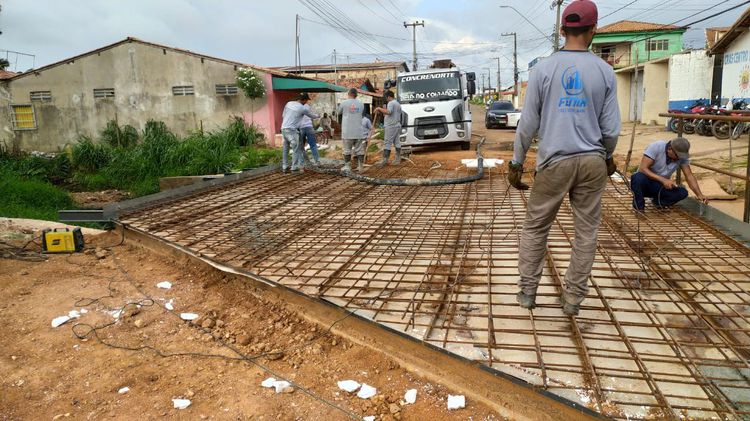 Começa concretagem da ponte da Avenida Liberdade na Vila Ipiranga