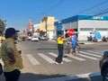 No Dia do Pedestre, uma ação foi realizada pela Setran na Avenida Bernardo Ssayão, Nova Imperatriz.