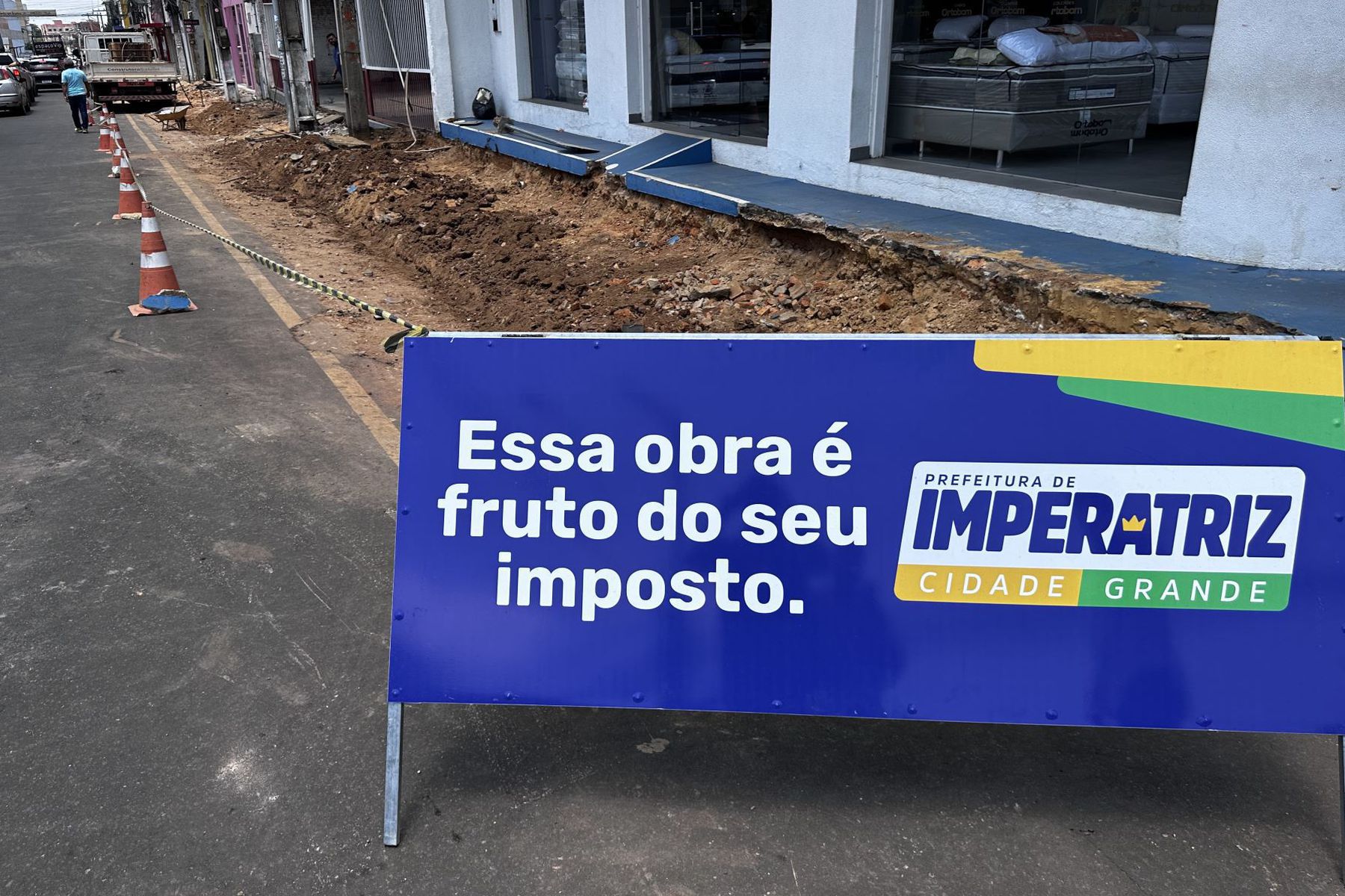Prefeitura inicia obras de alargamento e acessibilidade na Rua Antônio de Miranda