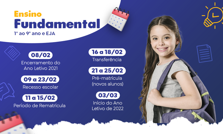 Prefeitura lança período de matrículas do Ensino Fundamental
