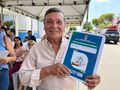 José Airton foi um dos contemplados com a documentação do seu imóvel.