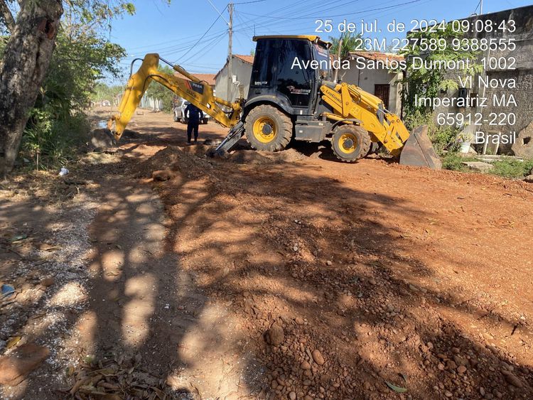 Obras do PAC no Vila Nova avançam com ações de pavimentação asfáltica