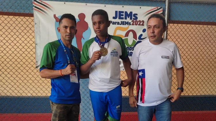 Aluno do projeto municipal Taekwondo nas Escolas conquista medalha de ouro nos JEM's 2022