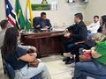 Comissão liderada pela seamo no ato de entrega do então projeto de lei da Internet 5g na Câmara Municipal, em fevereiro.