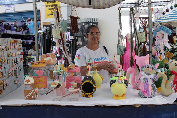 Feira Cidadã de artesanato é realizada no Shopping da Cidade Luís Danda