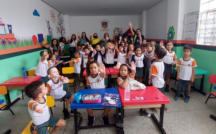 Alunos da primeira infância recebem orientações sobre Trânsito Seguro