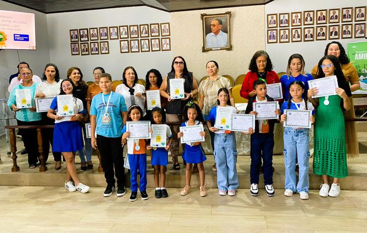 Alunos do município são premiados no II Concurso de Produção Textual Multimodal sobre Educação Ambiental