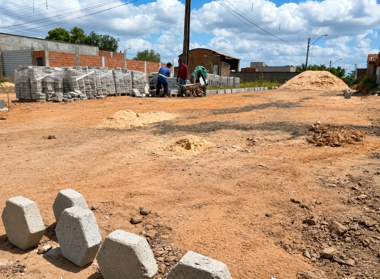 Pavimentação chega pela primeira vez ao bairro Vila Machado após mais de 40 anos