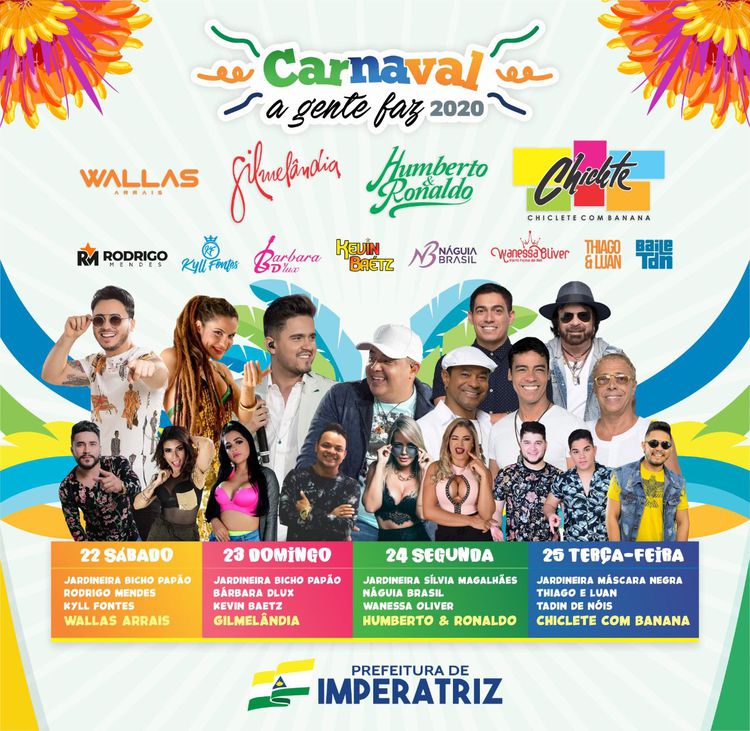 Fundação Cultural confirma programação completa do Carnaval A Gente Faz 2020
