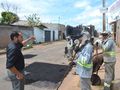 Assis Ramos acompanhou a operação tapa-buracos na Rua Floriano Peixoto