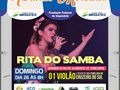 A cantora Rita do Samba vai se apresentar pela primeira vez no palco do projeto da Fundação Cultural.