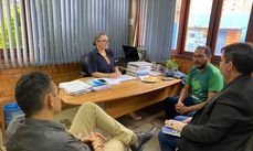 ​​​​​​​Reunião do prefeito Assis Ramos com secretários na sede da Semmarh