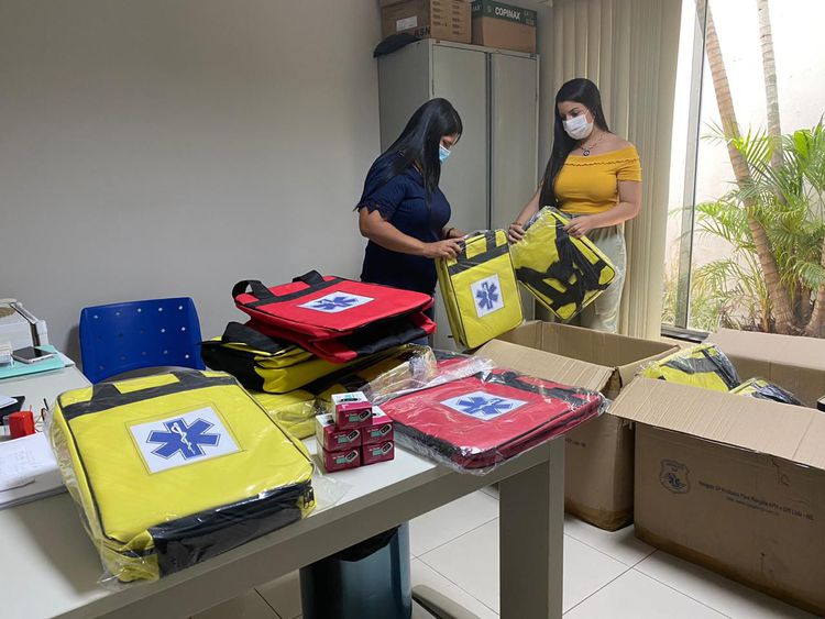 Samu tem atendimento pré-hospitalar reforçado com a entrega de mochilas de resgate e oxímetros